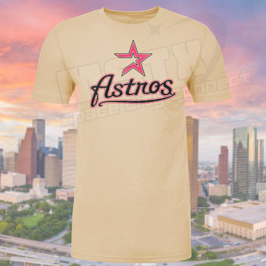 Astros Pink Star Unisex Tee